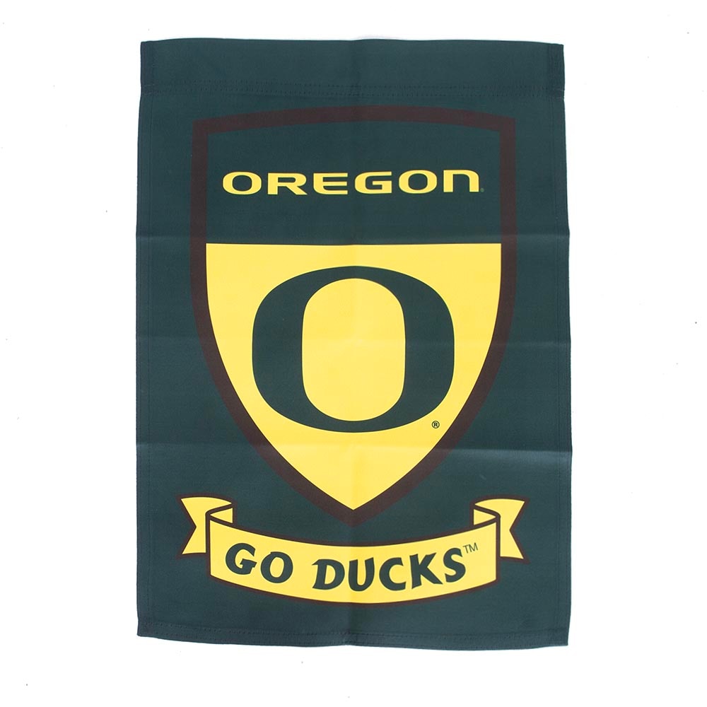 Classic Oregon O, Sewing Concepts, Yellow, Flags & Banners, Home & Auto, 13"x18", Nylon, Garden Flag, Go Ducks, 513867